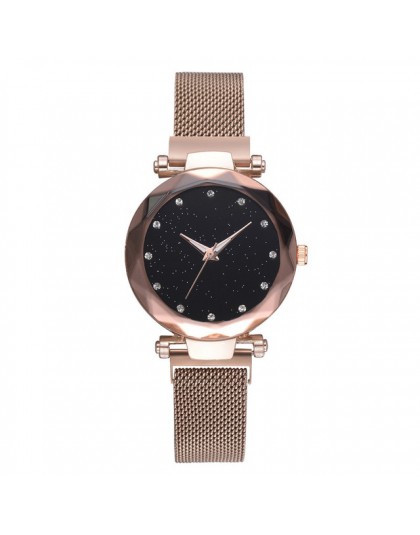 Relogio feminino Starry Sky zegarek kobiet zegarki luksusowe diamentowe panie magnes zegarki dla kobiet zegarek kwarcowy reloj m