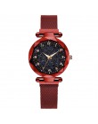 Luksusowe kobiety zegarki magnetyczne Starry Sky kobieta zegar zegarek kwarcowy moda damska zegarek na rękę reloj mujer relogio 