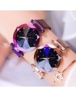 2019 kobiet zegarki Starry Sky luksusowa moda diament panie magnes zegarki damskie zegarek kwarcowy reloj mujer