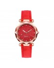 Zegarek damski Top marka kobiety zegarek Rhinestone Starry Sky zegarki skórzany zegarek kwarcowy kobieta zegar Reloj Mujer Kol S