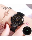 Magnetyczny Starry Sky kobiety Wrist Watch 2019 dla Top damski marka luksusowy zegarek różowe złoto relogio feminino kobieta zeg