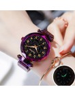 Magnetyczny Starry Sky kobiety Wrist Watch 2019 dla Top damski marka luksusowy zegarek różowe złoto relogio feminino kobieta zeg