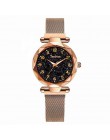 Magnetyczny Starry Sky kobiety Wrist Watch 2019 dla Top damski marka luksusowy zegarek różowe złoto relogio feminino kobieta zeg