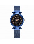 Magnetyczny Starry Sky kobiety Wrist Watch 2019 dla Top damski marka luksusowy zegarek różowe złoto relogio feminino kobieta zeg