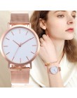 Nowa kobieta zegarek moda różowe złoto srebro luksusowe panie zegarek dla kobiet reloj mujer saat relogio zegarek damski seks Ko