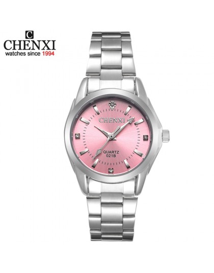 6 modne kolory CHENXI CX021B marka relogio luksusowe damskie Casual zegarki wodoodporny zegarek kobiety moda sukienka zegarek ze