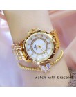 Diament kobiety luksusowej marki zegarek 2019 Rhinestone eleganckie panie zegarki złoty zegar zegarki dla kobiet relogio feminin