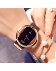 Hot moda kobiety zegarek luksusowy skórzany szkielet pasek zegarka kobiety sukienka zegarek zegarek kwarcowy na co dzień Reloj M