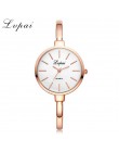 Lvpai różowe złoto kobiety bransoletki z zegarkiem moda luksusowe zegarki kwarcowe marki panie Casual Dress Sport zegarek zegar 