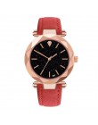 Gorąca sprzedaż zegarek damski zegarki damskie diamentowa tarcza fioletowa skóra zegarek kwarcowy Top luksusowa marka zegar Relo
