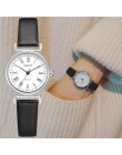 Wykwintne małe kobiety ubierają zegarki Retro skóra kobiet zegar Top marka moda damska Mini Design zegarki na rękę z paskiem zeg