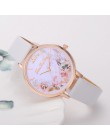 Relojes Para Mujer godziny kobiety zegarki skórzany pasek Luxe marki razy zegarek kobiety panie zegarek kreatywny kwiat seks Kol