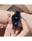 Zegarek damski reloj mujer różowe złoto magnetyczne gwiaździste niebo zegarek kwarcowy dla kobiet zegar relojes para mujer zegar