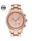 2018 klasyczne kobiety różowe złoto Top marka luksusowe Laides sukienka moda biznesowa Casual zegarki wodoodporne kwarcowy zegar