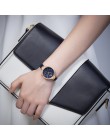 NAVIFORCE kobiety modne niebieskie kwarcowy zegarek pani skóra Watchband wysokiej jakości dorywczo zegarek wodoodporny prezent d