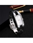 2019 luksusowe kobiety bransoletka do zegarka kwarcowe zegarki Hollow Slim kompania kobiet bransoletka zegarki relogio feminino 