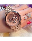 2018 klasyczne kobiety różowe złoto Top marka luksusowe Laides sukienka moda biznesowa Casual zegarki wodoodporne kwarcowy zegar