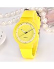 2019 nowa kobieta moda Casual pasek silikonowy analogowy okrągły zegarek kwarcowy relogio feminino proste okrągłe zegarki damski