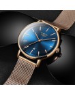 2019 damski zegarek LIGE Top marka luksusowe kobiety moda Casual wszystkie stalowe Ultra cienka siatka pas kwarcowy zegar Relogi