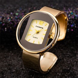 Luksusowa marka złoto srebro kobiety zegarki stalowe panie zegarek kreatywny dziewczyna zegarek kwarcowy zegar Saat Montre Relog