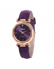 Moda kobiety skórzane Casual Watch luksusowe kwarcowy analogowy kryształowy zegarek mody przypadkowi kobiet zegarek luksusowe 20
