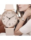 Top Style moda damska luksusowy skórzany pasek analogowy zegarek kwarcowy złoty zegarek damski kobiety sukienka Reloj Mujer czar