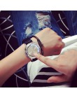 2020 nowa moda codzienna elegancka dama bransoletka kwarcowa zegarek damski LED Jewel koniczyna na szczęście opakowanie ze stali