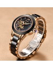 SUNKTA diament powierzchni pasek ceramiczny moda wodoodporne kobiety zegarki Top marka luksusowy zegarek kwarcowy kobiety prezen