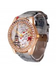 Genewa damski zegarek wzór wieży Rhinestone skórzany pasek analogowy zegarek kwarcowy Vogue tanie zegarki na rękę dla kobiet YE1