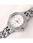 2019 nowy przyjeżdża moda i casual Ladies zegarki srebrny bransoletka luksusowy kryształ zegarek okrągły, oem ultra cienki sukie