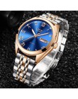 2019 LIGE nowe różane złoty zegarek damski biznes kwarcowy zegarek Top damski luksusowy zegarek damski dziewczyna zegar Relogio 