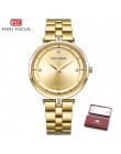 MINI FOCUS zegarki kobiety Top marka luksusowy zegarek kwarcowy kobiety moda Relojes Mujer panie ze stali nierdzewnej zegarki kw