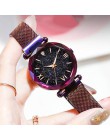 Dropshipping luksusowe kobiety zegarki magnetyczne Starry Sky kobieta zegar zegarek kwarcowy moda damska zegarek na rękę Relogio