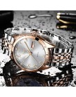 LIGE moda kobiety zegarki top damski marka luksusowy wodoodporny złoty zegarek kwarcowy kobiety ze stali nierdzewnej data Wear z