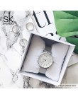 2020 SK super cienki Sliver Mesh zegarki ze stali nierdzewnej kobiety Top marka luksusowy zegar panie Wrist Watch Relogio Femini