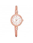 Lvpai kobiety mały złoty bransoletka zegarki luksusowe panie ze stali nierdzewnej kwarcowy zegarek marki Casual kobiety ubierają