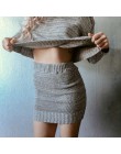 Zima dzianiny garnitur damski spódnica dwuczęściowa zestaw kobiet ubrania ropa mujer conjunto feminino conjuntos de mujer veteme
