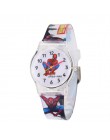 Spiderman Batman Cartoon zegarki dla dzieci 30M wodoodporny galaretki uroczy wzór pasek dzieci zegarek chłopcy Babys prezent Mon