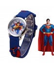 Spider-Man zegarki dla dzieci chłopiec i dziewczęta śliczny bajkowy zegarek miękkie silikonowe zegarki kwarcowe Sprots prezenty 