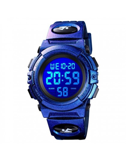 SKMEI dzieci LED cyfrowy zegarek elektroniczny chronograf zegar Sport zegarki 5Bar wodoodporne dzieci zegarki dla chłopców dziew