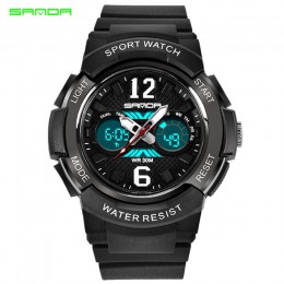 SANDA dzieci Sport zegarki LED cyfrowy zegarek dla dzieci dzieci zegarek wodoodporny relogio masculino chłopcy dziewczęta Alarm 