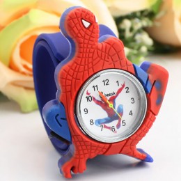 2016 Cartoon Spider-Man zegarki moda dzieci chłopcy dzieci Spider-Man studenci silikonowe zegarki sportowe analogowy zegarek na 