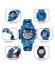 SKMEI dzieci LED cyfrowy zegarek elektroniczny stoper zegar 2 czas dzieci Sport zegarki 50M zegarek wodoodporny dla chłopców dzi