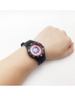 Captain America Cartoon zegarki dla dzieci chłopiec zegarek kwarcowy na rękę czarny pasek pu zegarek męski zegar sportowy Fashio