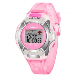 2019 SYNOKE marka dzieci chłopcy uczeń wodoodporny zegarek sportowy LED cyfrowy zegarek data wielofunkcyjne zegary mody nowy B30