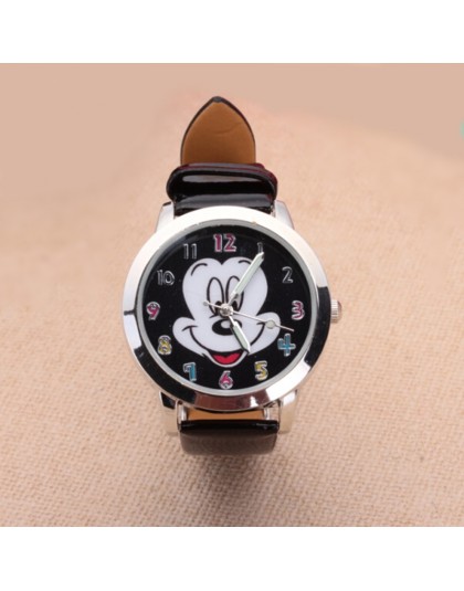 Hot Sal New Fashion kolorowy zegarek kobiety dzieci Cartoon zegarki Mickey śliczne zegarki piękny Relogio zegarki dla dzieci Rel