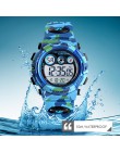 SKMEI sportowe zegarki dla dzieci młody i energiczny projekt tarczy zegarka 50M wodoodporne kolorowe diody led + światła EL relo