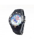 Captain America Cartoon zegarki dla dzieci chłopiec zegarek kwarcowy na rękę czarny pasek pu zegarek męski zegar sportowy Fashio