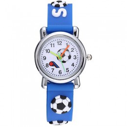 Śliczne 3D piłka nożna dla dzieci zegarki miękkiego silikonu piłka nożna pasek zegarek dla dzieci dla dzieci chłopcy dziewczęta 