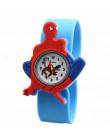 Hurtownie 2018 nowy zegar dla dzieci student dzieci chłopiec spider-man zegarki mężczyźni silikonowy bajkowy zegarek relogio mas